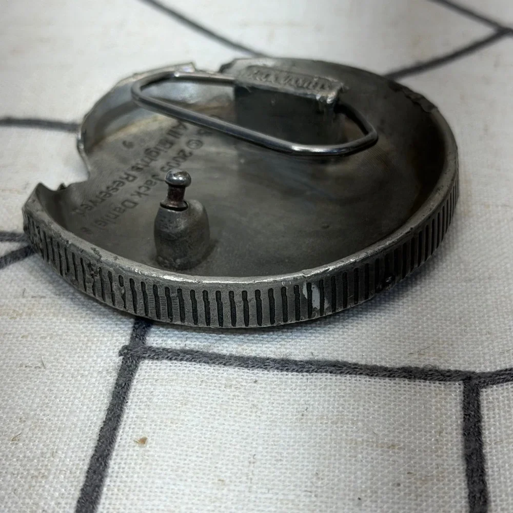 Jack Daniel's Belt Buckle OS Silver Old‎ No 7 Brand Bottle Cap Vintage 2005